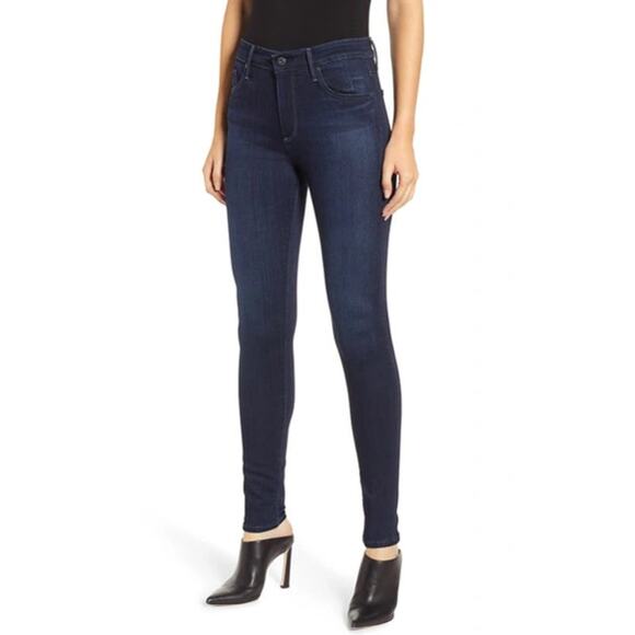Adriano Goldschmied Jeans WMNS 29R Blue Basin Farrah Skinny Stretch High Rise - Picture 2 of 12